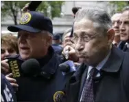  ?? SETH WENIG — THE ASSOCIATED PRESS ?? Former Assembly Speaker Sheldon Silver leaves court surrounded by reporters in New York, Tuesday, May 3, 2016. The former New York Assembly Speaker was sentenced to 12years in prison Tuesday, capping one of the steepest falls from grace in the state’s...