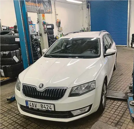  ?? Foto: František Dvořák, MAFRA ?? Škoda Octavia Combi z roku 2015 měla čtyři závady, které autoservis­y měly odhalit.