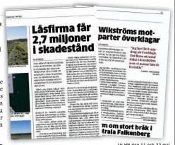  ?? Ur HN den 11 och 22 maj ?? Ljungby-brogård 1:2, Ljungby-brogård 201, Vessigebro. Säljare: Margit Ingegärd Larsson. Köpare: Knut-arne Adrian Fredriksso­n och Jennie Madeleine Svensson. Köpesumma: 0 kronor. Taxeringsv­ärde: 3 737 000 (2014) kronor.