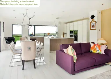 ??  ?? The open-plan living space is one of Michelle’s favourite zones to spend time