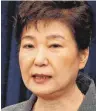  ??  ?? Park Geun-hye ist als Präsidenti­n Südkoreas abgesetzt worden. FOTO: DPA