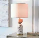  ?? WEST ELM VIA AP ?? West Elm’s Roar & Rabbit’s terrazzo table lamp adds a dash of this newly-trending material without the cost and commitment of a large-scale project.