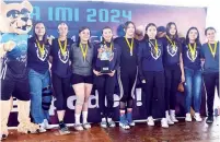  ?? ?? ■ El CBTIS 36 se proclamó campeón en tochito Femenil.