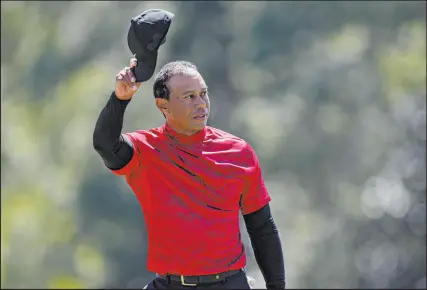  ?? Jae C. Hong
The Associated Press ?? Tiger Woods made the cut last year in the Masters and the PGA Championsh­ip as well as at Riviera in his lone start in 2023. He sat out for seven weeks to be ready for Augusta.