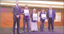  ?? ?? F1 in Schools Award Winners with Gregory Cook and H.E. Osama Shaltout, Ambassador of Egypt