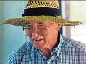  ?? Christian Abraham / Hearst Connecticu­t Media file photo ?? Farmer Guy Beardsley, of Guy's ECO Garden, in Shelton, sells his fresh fruits and vegatables during the Shelton Famers Market at the Famers Market Pavillion on Canal Street in downtown Shelton in 2012. Beardsley died on Tuesday. He was 91.