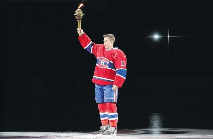  ?? RICHARD WOLOWICZ/GETTY IMAGES FILES ?? Brendan Gallagher has earned respect, not only in the Canadiens’ room, but also around the league, general manager Marc Bergevin says. The 23-year-old was a fifth-round draft choice.