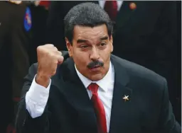  ??  ?? MADURO. Su mandato vence el 10 de enero, más allá de la farsa electoral de mayo de este año.