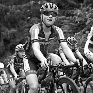  ??  ?? Canadian Gabrielle Pilote- Fortin was not paid when she irst started in cycling