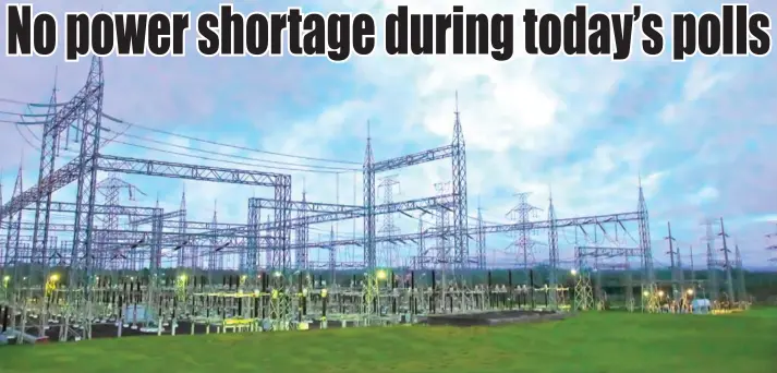  ?? (NGCP photo) ?? On its power outlook for May 7 to 10, 2022, the National Grid Corp. of the Philippine­s is seeing no shortage in power supply across the country in the next four days.