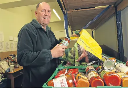  ??  ?? Ken Linton said volunteers at the foodbank are particular­ly worried about the rise in child poverty in Dundee.