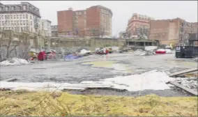  ?? Paul Buckowski / Times Union ?? A view of the Monument Square area in 2019 in Troy. Hoboken Brownstone Company can now begin designing a $30M project there.