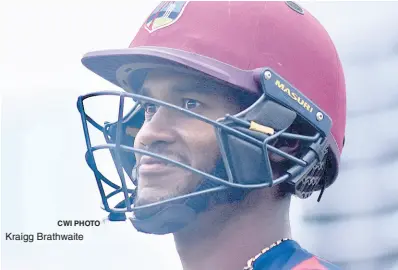  ?? CWI PHOTO ?? Kraigg Brathwaite