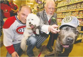  ?? CRAIG ROBERTSON / POSTMEDIA NEWS FILES ?? Don Cherry and his Bruins were haunted by the Montreal Canadiens in the 1970s — a team filled with much more fearsome characters than these adorable pooches.