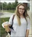  ?? THE ASSOCIATED PRESS ?? Manchester Community College student Jeslyn Lamonte of Vernon, Conn., stands on the school’s campus in Manchester, Conn.