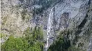  ??  ?? A beautiful waterfall like this one turned into a torrent of devastatio­n for the Angerers