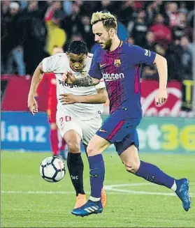  ?? FOTO: M. MONTILLA ?? Ivan Rakitic volvió a medirse a su exequipo y destacó la importanci­a del empate