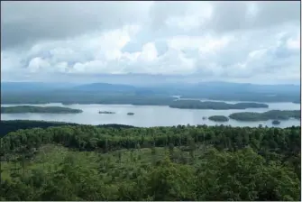  ?? The Sentinel-Record/Richard Rasmussen ?? ONF: Thursday’s view from the Hickory Nut Mountain vista overlook in the Ouachita National Forest. The area is open for day use, but the restrooms are closed.