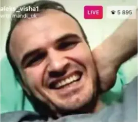  ?? ?? In jail: Aleks Vishaj filming himself on social media in Wandsworth