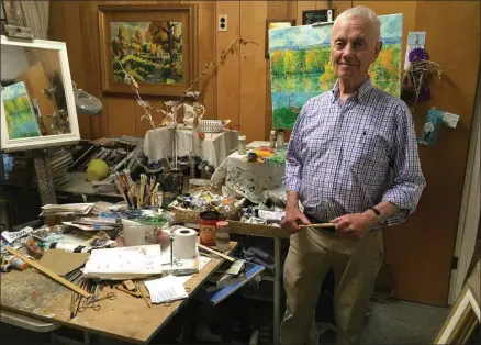  ?? PHOTO COURTESY CAZENOVIA LIBRARY ?? Cazenovia-raised artist and physician Roger Moore will have his works of art displayed at the Cazenovia Public Library through September and October, 2019.