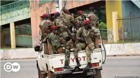  ??  ?? The military in Guinea has taken control of the country in a sudden coup