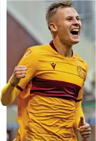  ??  ?? One for the future: James Scott might be the latest to make the grade at Fir Park