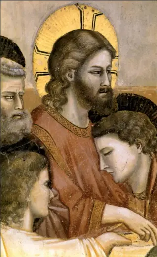  ??  ?? Giotto «Jesús, Pedro y Juan», detalle de la capilla de los Scrovegni, Pádova, Italia