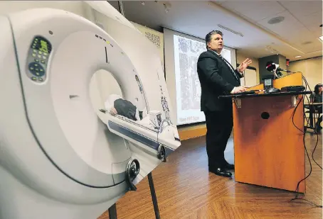  ?? DAN JANISSE ?? CEO David Musyj says he expects Windsor Regional Hospital will conduct about 600 PET/CT scans in the first year on its new machine.