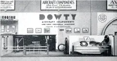  ??  ?? Dowty at the Paris Exhibition in 1935