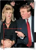  ??  ?? February 1990 Donald and Ivana Trump The couple announce their separation after the New York Post trumpets an alleged comment from Marla Maples, Trump’s lover: “BEST SEX I EVER HAD.”