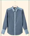  ??  ?? Panel denim shirt, £79 (jigsaw-online.com)