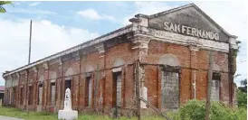  ??  ?? Brave reminder: San Fernando’s old train station still stands as a brave remnant of the atrocities of World War ll.