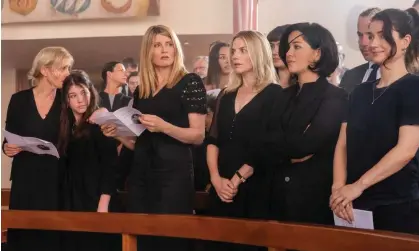  ?? Photograph: Christophe­r Barr/Apple TV+ ?? Sisters act … Anne-Marie Duff, Sharon Horgan, Eva Birthistle, Sarah Greene and Eve Hewson, with Saise Quinn (second left) as Blánaid.