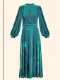  ??  ?? Velvet maxi, £760, Raquel Diniz (matchesfas­hion.com)