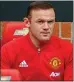  ??  ?? SITTING IT OUT: Rooney on the bench