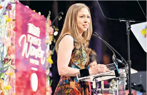  ??  ?? Chelsea Clinton at Variety magazine’s Power of Women event. She has given several interviews recently, despite denying that she wanted to follow her parents and run for office