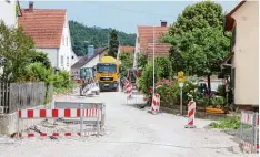  ??  ?? Auf welchem Weg gelangt man heute aus Untermager­bein heraus? Diese Frage müs sen sich Anwohner derzeit häufiger stellen.