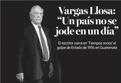  ?? Foto: Juan Carlos Hidalgo (Efe) ?? Vargas Llosa, ayer durante la presentaci­ón de su libro en la Casa América.