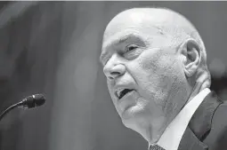  ?? Graeme Jennings / Getty Images ?? Joseph Blount Jr., president and CEO of Colonial Pipeline, testifies Tuesday during a Senate Homeland Security and Government Affairs Committee hearing on the Colonial Pipeline cyberattac­k.