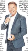  ?? FOTO: G. POPP ?? Patrick Lindner kommt ins GZH.