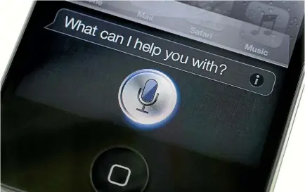  ??  ?? On Apple’s Siri webpage, the company touts many things Siri can do.