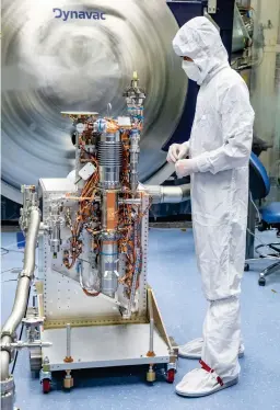  ?? SWRI ?? SwRI recently completed assembly and testing of the Mass Spectromet­er for Planetary Exploratio­n (MASPEX) to be carried by the Europa Clipper mission. It will search for organic material in Europa’s oceans.