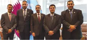  ??  ?? The delegation from Ministry of Interior at the ICAO headquarte­rs in Montreal, Canada.