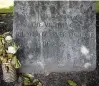  ?? KRISTEN ZEIS/STAFF ?? A gravestone in memory of the victims of the Yellow Fever epidemic of 1855 is photograph­ed in a small park off Hampton Boulevard in Norfolk. The roughly 3,000 estimated to have died in the outbreak is viewed as a low estimate due to deaths that may have been hard to record.