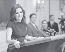  ?? COLLEEN HAYES, HBO ?? Veep’s Julia Louis-Dreyfus is in line for a sixth trophy.