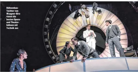  ??  ?? BühnenbauT­ochter von Waagner-Biro rüstet die besten Opernund Theaterbüh­nen mit Technik aus