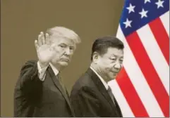  ?? AFP ?? As for the rise of China, contrary to current pessimism, the US will retain important power advantages that will last longer than even an eightyear Trump presidency