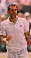  ?? EPA ?? Marin Cilic, 28 anni, numero 6 al mondo, uno Slam in carriera