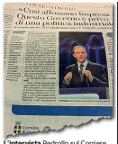  ?? L’intervista ?? Pedrollo sul Corriere