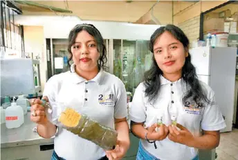  ?? ESPECIAL ?? Las jóvenes son originaria­s de Hidalgo y tardaron tres años en hacer su proyecto.